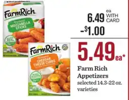 Mariano's Farm Rich Appetizers offer