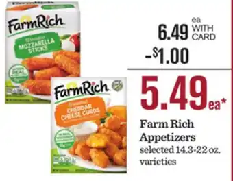 Mariano's Farm Rich Appetizers offer