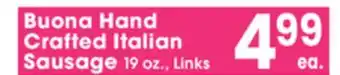 Jewel-Osco Buona Hand Crafted Italian Sausage offer