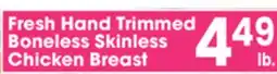 Jewel-Osco Fresh Hand Trimmed Boneless Skinless Chicken Breast offer