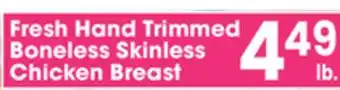 Jewel-Osco Fresh Hand Trimmed Boneless Skinless Chicken Breast offer