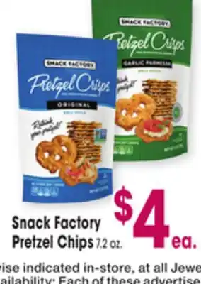 Jewel-Osco Snack Factory Pretzel Chips offer