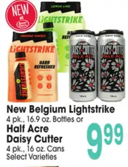 Jewel-Osco New Belgium Lightstrike 4 pk., 16.9 oz. Bottles or Half Acre Daisy Cutter 4 pk., 16 oz. Cans offer