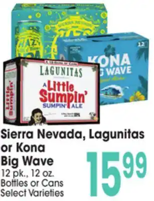Jewel-Osco Sierra Nevada, Lagunitas or Kona Big Wave offer