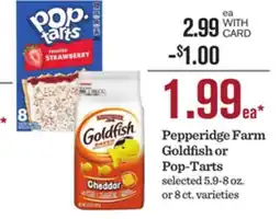 Mariano's Pepperidge Farm Goldfish or Pop-Tarts offer