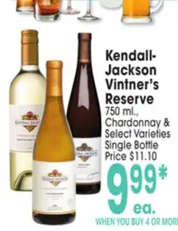 Jewel-Osco Kendall-Jackson Vintner's Reserve offer