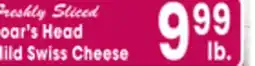 Jewel-Osco Boar's Head Mild Swiss Cheese offer
