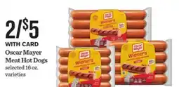 Mariano's Oscar Mayer Meat Hot Dogs offer