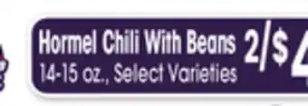Jewel-Osco Hormel Chili With Beans offer