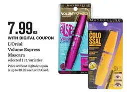 Mariano's L' Oréal Volume Express Mascara offer