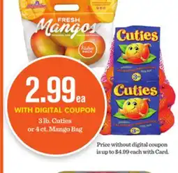 Mariano's 3 lb. Cuties or 4 ct. Mango Bag offer
