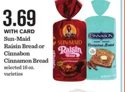 Mariano's Sun-Maid Raisin Bread or Cinnabon Cinnamon Bread offer