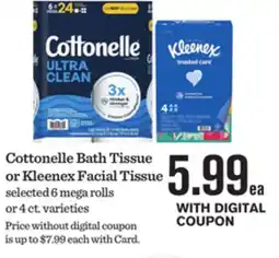 Mariano's Cottonelle Bath Tissue or Kleenex Facial Tissue offer