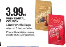 Mariano's Lindt Truffle Bags offer
