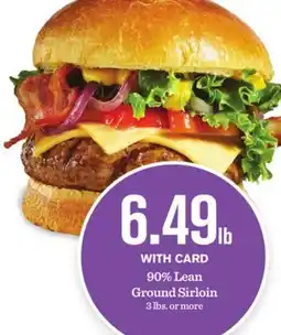 Mariano's 90% Lean Ground Sirloin offer