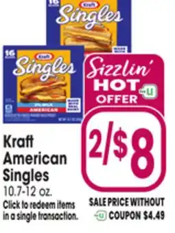 Jewel-Osco Kraft American Singles offer