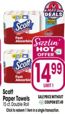 Jewel-Osco Scott Paper Towels offer