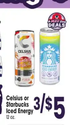 Jewel-Osco Celsius or Starbucks Iced Energy offer
