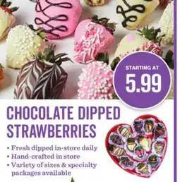Mariano's chocolate dipped Strawberries offer