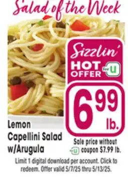 Jewel-Osco Lemon Capellini Salad w/Arugula offer