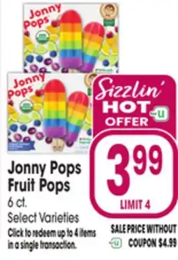 Jewel-Osco Jonny Pops Fruit Pops offer