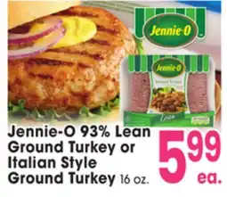 Jewel-Osco Jennie-O 93% Lean Ground Turkey or Italian Style Ground Turkey offer