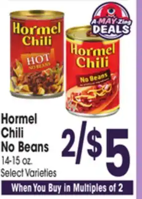 Jewel-Osco Hormel Chili No Beans offer