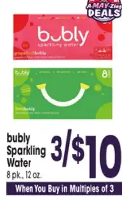 Jewel-Osco bubly Sparkling Water offer