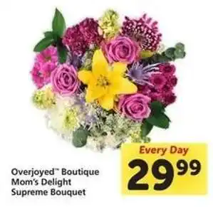 Safeway Overjoyed Boutique Mom's Delight Supreme Bouquet offer
