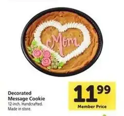 Safeway Decorated Message Cookie offer