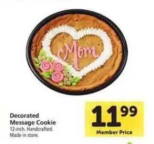 Safeway Decorated Message Cookie offer