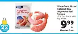 Safeway Waterfront Bistro Colossal Raw Argentine Red Shrimp offer