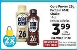 Safeway Core Power 26g Protein Milk Shake offer