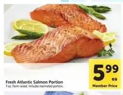 Safeway Fresh Atlantic Salmon Portion offer