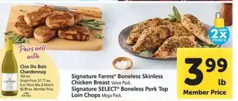 Safeway Signature Farms Boneless Skinless Chicken Breast offer