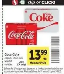 Safeway Coca-Cola offer
