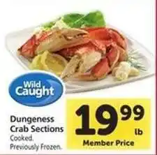 Safeway Dungeness Crab Sections offer