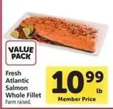 Safeway Fresh Atlantic Salmon Whole Fillet offer
