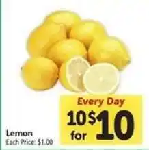 Safeway Lemon offer