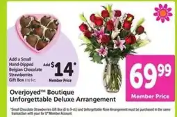 Safeway Overjoyed Boutique Unforgettable Deluxe Arrangement offer