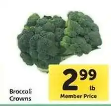 Safeway Broccoli Crowns offer