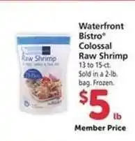 Safeway Waterfront Bistro Colossal Raw Shrimp offer
