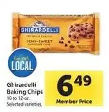 Safeway Ghirardelli Baking Chips offer