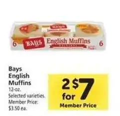Safeway Bays English Muffins offer