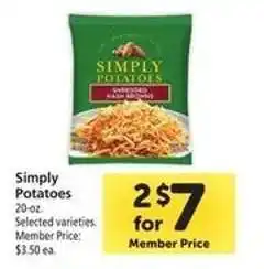 Safeway Simply Potatoes offer