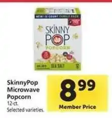 Safeway SkinnyPop Microwave Popcorn offer