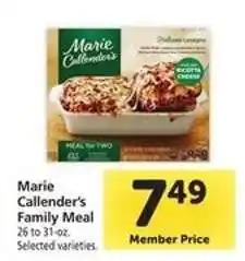 Safeway Marie Callender’s Family Meal offer