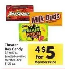 Safeway Theater Box Candy offer