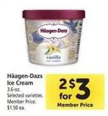 Safeway Häagen Dazs Ice Cream offer