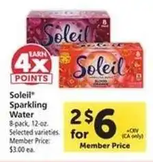 Safeway Soleil Sparkling Water offer